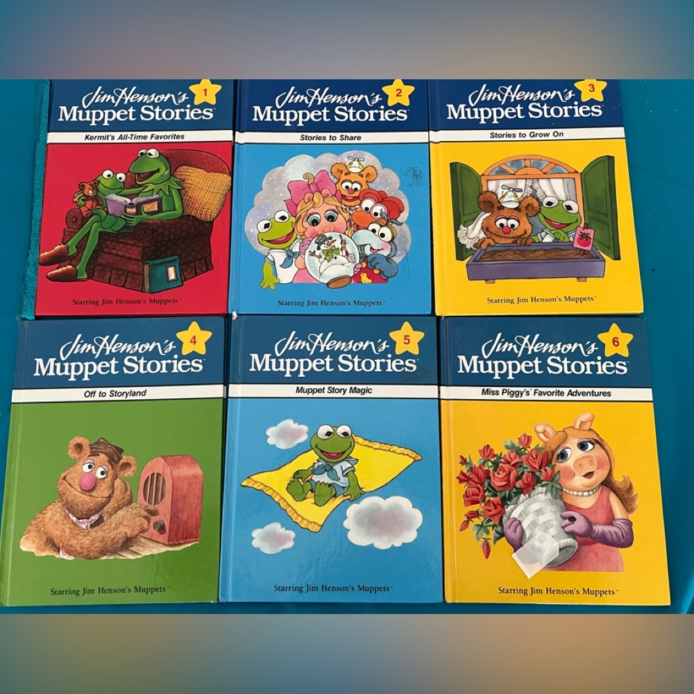 JIM HENSON’S MUPPET STORIES Volumes 1- 6 Hardcover Books
